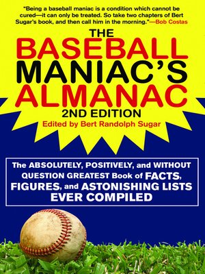 cover image of The Baseball Maniac's Almanac